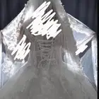 فستان زواج فخم و جديد مع طرحه