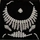 طقم زركون بديل الماس طقم اكسسوار عروس