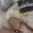 ساري هندي مع جميع ملحقاته واكسسواراته والشوز