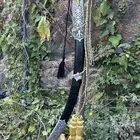 سيف سيوف جوهر تراث نوادر تراثي دمشقي فضه غمد نصل حاد فولاذ