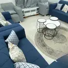 للبيع طقم كنب مع طاولات رخامية