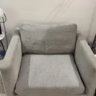 كرسي منفرد رصاصي (Armchair واسع ومريح
