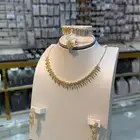 طقم بديل الذهب زركون