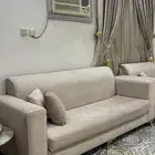 كنب حرف L شبه جديد مع ستاره