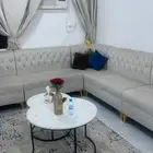 كنب مع الستارة وطولات الخدمة