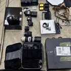 عدة تصوير شبه جديده وبعضها جديده