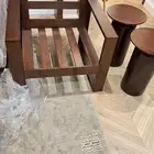 كرسي و طاولتين خشب طبيعي سويدي