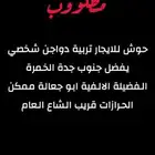 مطلوب حوش للايجار
