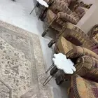 كنبات وطاولات وسجادة للبيع