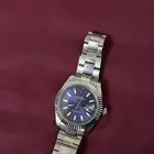 ساعه رولكس اللون ازرق استعمال خفيف