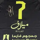 تيشيرت نادي الاتحاد الأسود فئة اللاعبين مع توقيع كانتي
