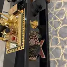 طاولات بني محروق وقزاز اسود 6قطع