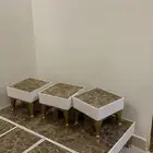 طاولات استخدام 3سنوات مو مكروفه جديده بس مليت من شكلها