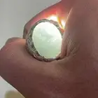 خاتم عقيق أبيض طبشوري