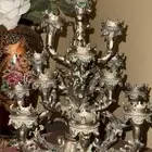 شمعدان مزهريه كبيره لوحه كبيره