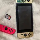 Nentendo switch v2 Zelda pink controller and Zelda