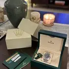 ساعه رولكس ديت جست كحلي كامل مرفقات