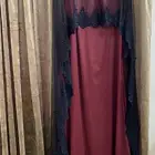 فستان سهره احمر عنابي للبيع