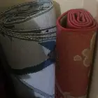 iron stand and carpets