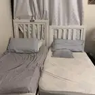 سريرين للبيع بدون فرشات