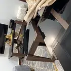 طاولات مجلس فخمه بني محروق وقزاز اسود 4صغير وكبيره وطاوله ت