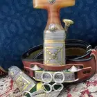 خنجر حك زراف مطرح 6-7 مطلي فضة