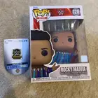 مجسم المصارع دواين ذا روك مع شعار WWE