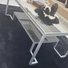 طاوله كبيره مع خدمه رخام سته درجه اولى