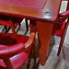 طاولة بلوت مع اربع كراسي طقم