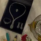 طقم فضه شبيه الألماس لبسه وحده اشتريته ب2500 من مركز الشعله