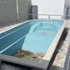 مسبح فايبر مستخدم نظيف للبيع