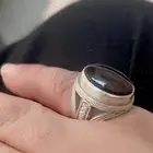 خاتم عقيق يمني صافي وفضه