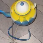 بريق وكرسي حمام وسرير حديد