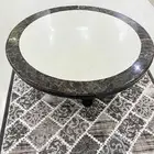 طاولة طعام رخام دائرية للبيع مع الكراسي