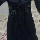 فستان سهرة اسود شك انيق وجميل مقاس سمول