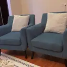 2 كراسي كنب من اشلي جديدة