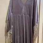 فستان مخمل مقاس 42 قماش استرتش