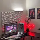 طاوله قيمنق حرف L اسود