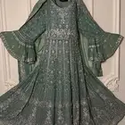 فستان هندي جدي ازياء عروس ملابس حنه جلوة بحريني جيزاني فستا