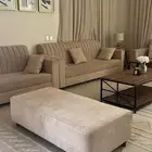 كنب لون ( بيج ) اربع قطع مع اريكه
