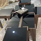 طاولات سوداء فخمه بني محروق قزاز اسود