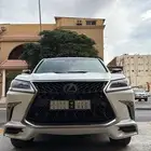 لكزس 2018 LX ابيض داخلي احمر نضيف