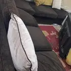 كنب حرف Lوطاوله مطبخ خشب واربعه كراسي بلاستيك