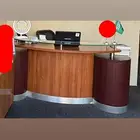 اثاث مكتبي 10 قطع مع بارتشن وطاوله استقبال ودواليب وطاولات