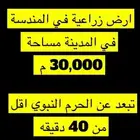 مزرعه في المندسة في المدينة مساحة 30 الف