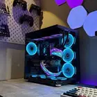 كيس pc زيقماتيك اسود مع 7 مراوح