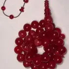 سبحة فاتوران أحمر مصدف