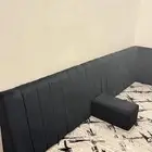 كنب اسود قماش مخمل سهل التنظيف