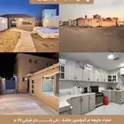 9 استراحات ومستودع وشقة بالحي الأخضر