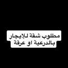 مطلوب شقة للإيجار